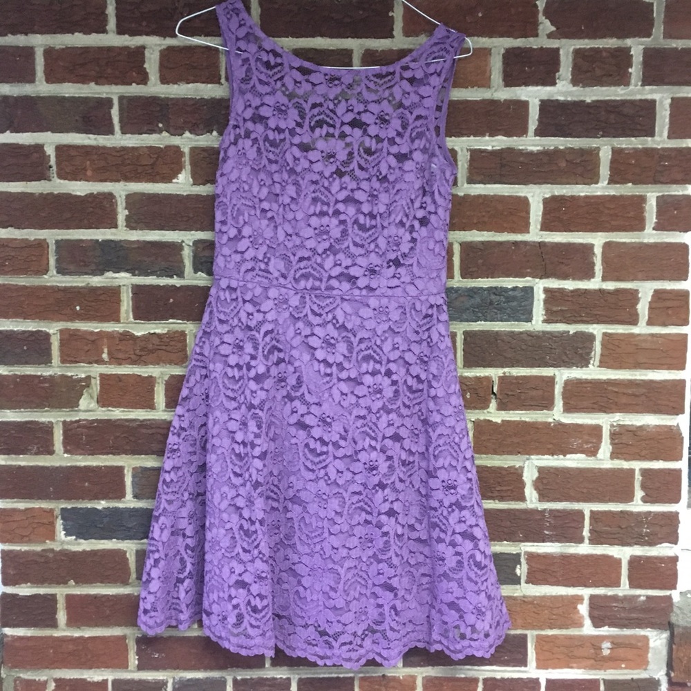 David’s Bridal Lace All Over Bridesmaid Dress